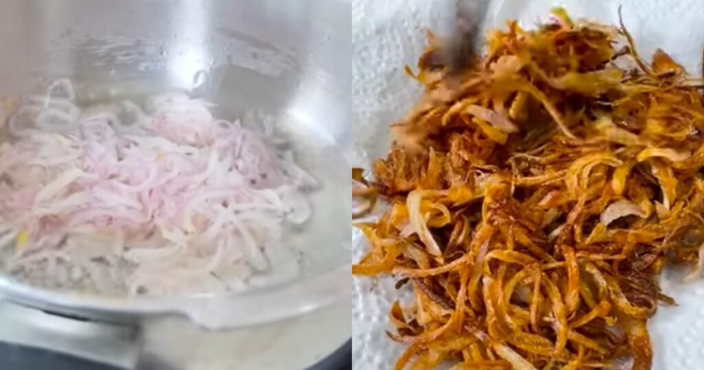Crispy onions