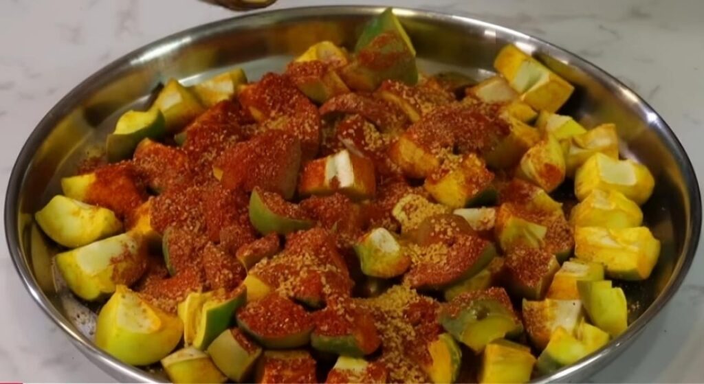 Raw mango pickle
