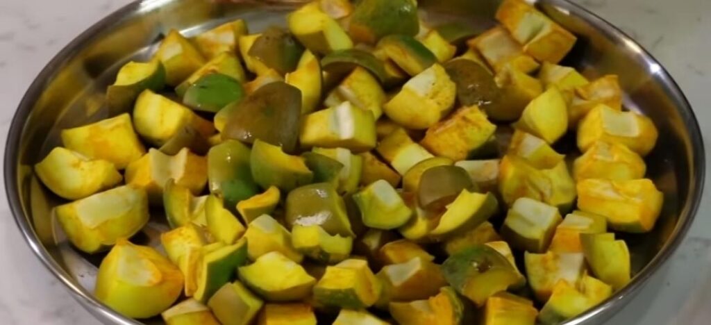 Raw mango pickle